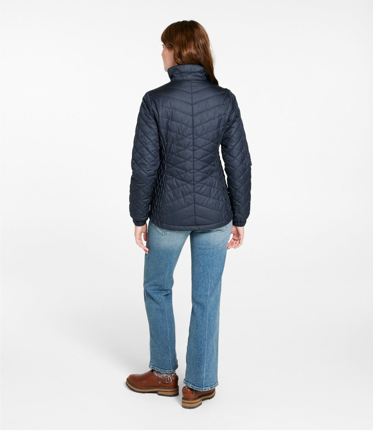 L.L.Bean Women's Fleece-Lined PrimaLoft Jacket Carbon Navy