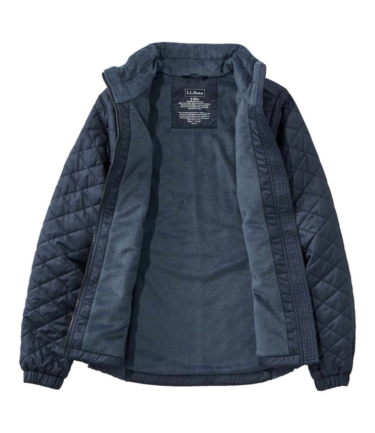 L.L.Bean Women's Fleece-Lined PrimaLoft Jacket Carbon Navy