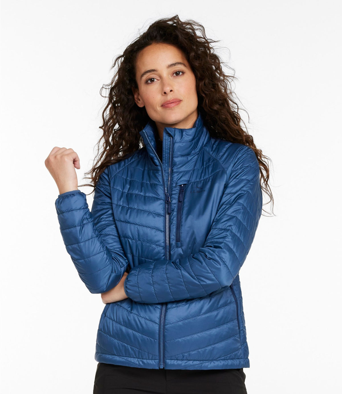 L.L.Bean Women's PrimaLoft Packaway Jacket Bright Mariner