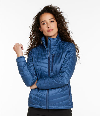 L.L.Bean Women's PrimaLoft Packaway Jacket Bright Mariner