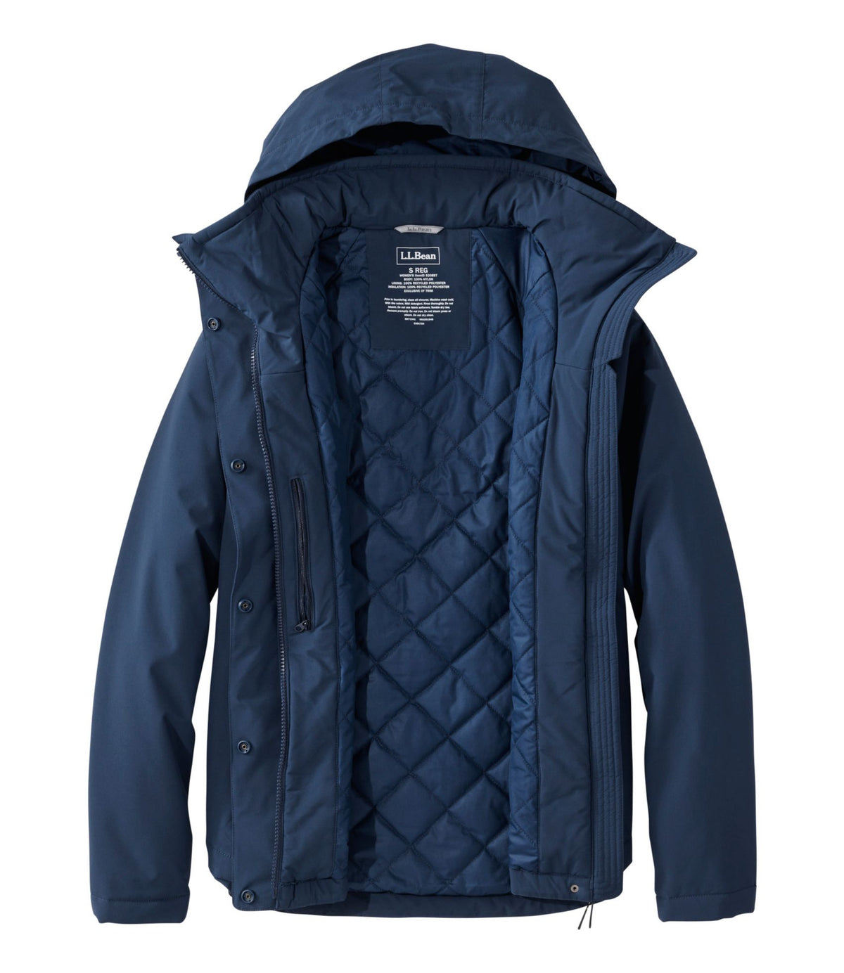 L.L.Bean Women's Back Bay Insulated Jacket Nautical Navy