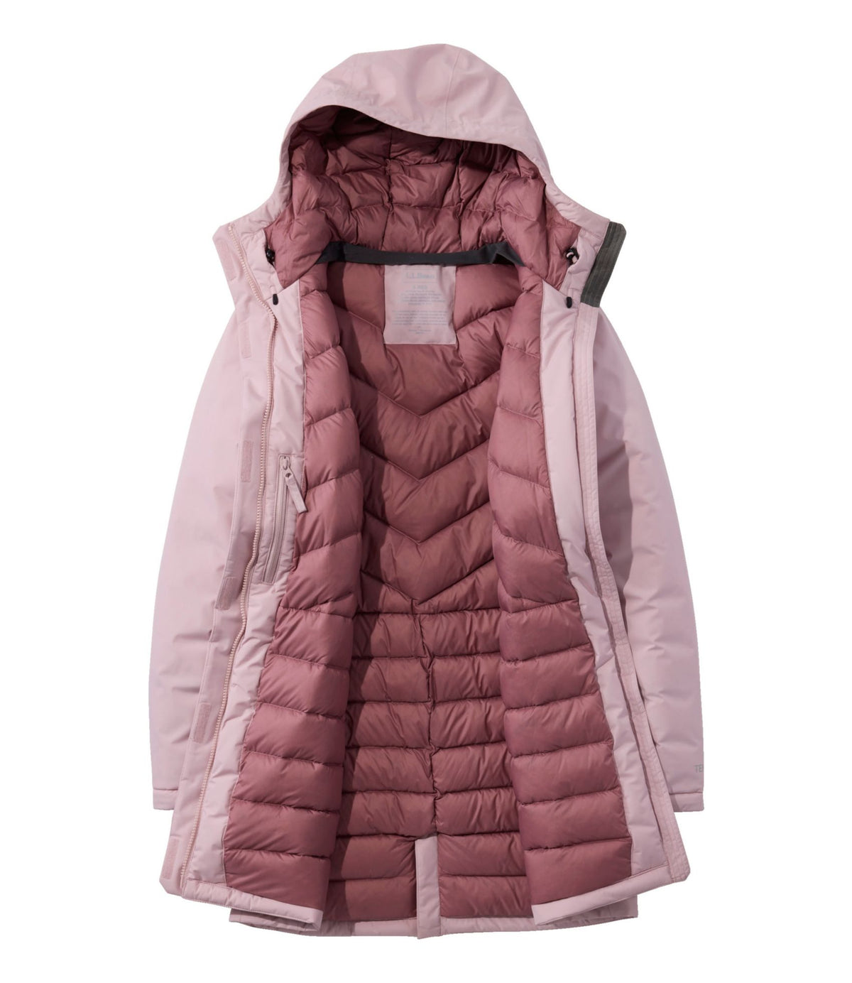 L.L.Bean Women's Waterproof Ultralight Down Coat Antique Lilac
