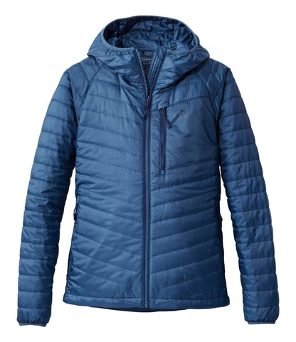 L.L.Bean Women's PrimaLoft Packaway Hooded Jacket Bright Mariner