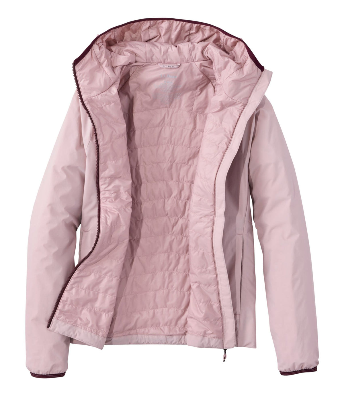 L.L.Bean Women's PrimaLoft Packaway Air Hoodie Antique Lilac