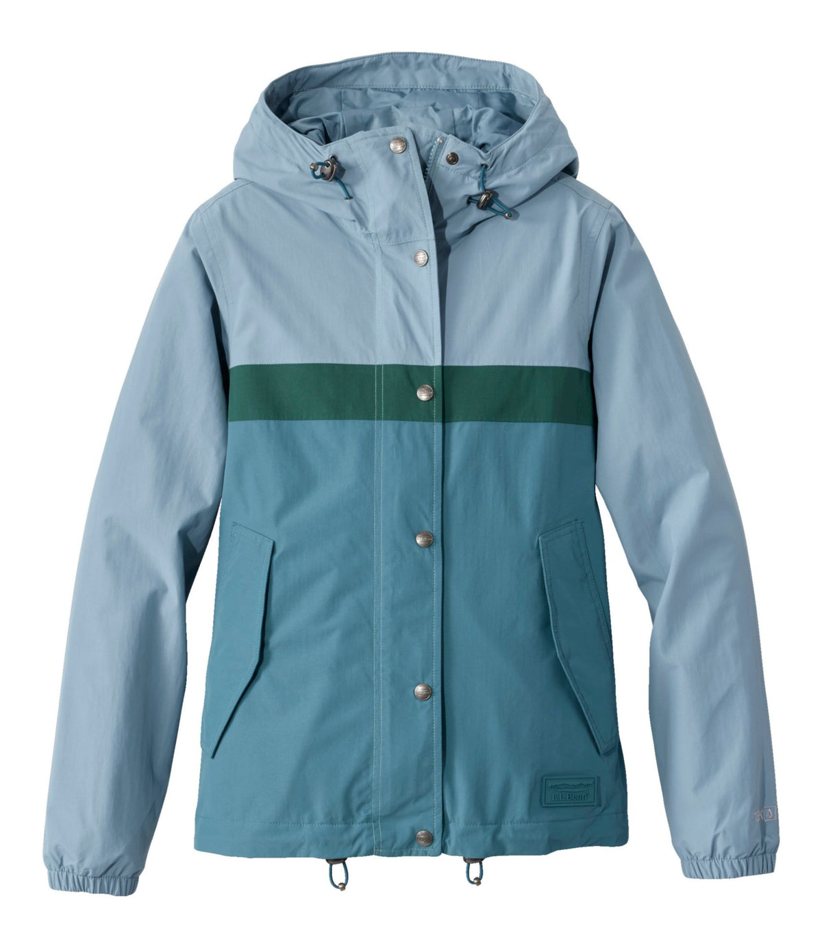L.L.Bean Women's Mountain Classic Rain Jacket Cadet Blue/Storm Teal