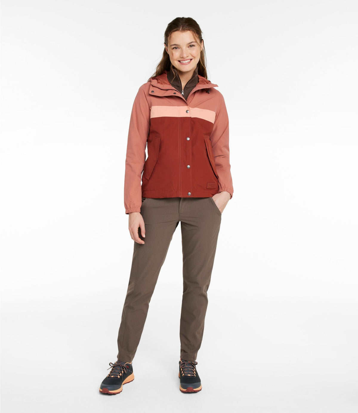 L.L.Bean Women's Mountain Classic Rain Jacket Cadet Blue/Storm Teal