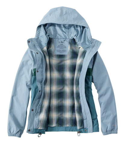 L.L.Bean Women's Mountain Classic Rain Jacket Cadet Blue/Storm Teal
