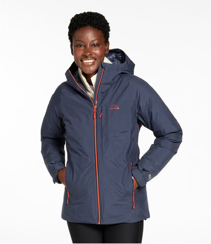 L.L.Bean Women's Waterproof Ultralight Down Jacket Carbon Navy