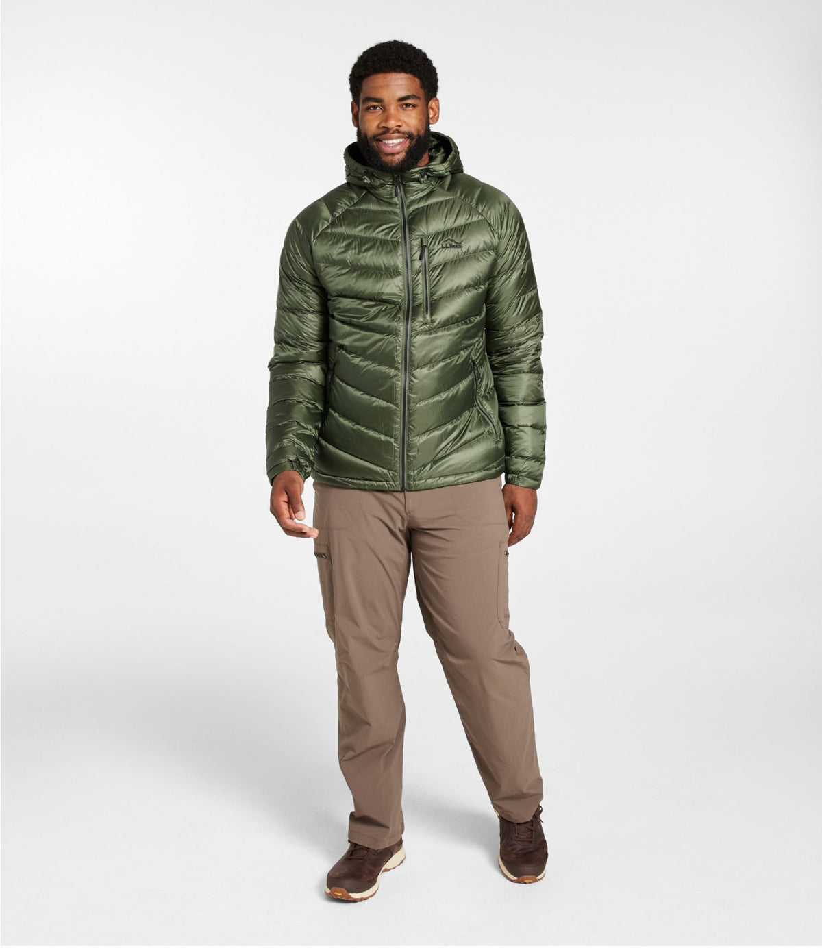 L.L.Bean Men's Ultralight 850 Down Hooded Jacket Thyme
