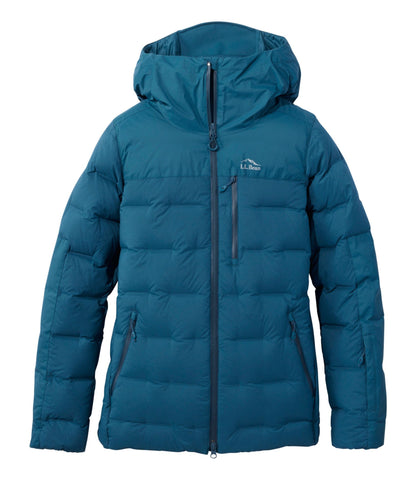L.L.Bean Women's Wind Challenger Stretch Down Jacket Deepwater Blue