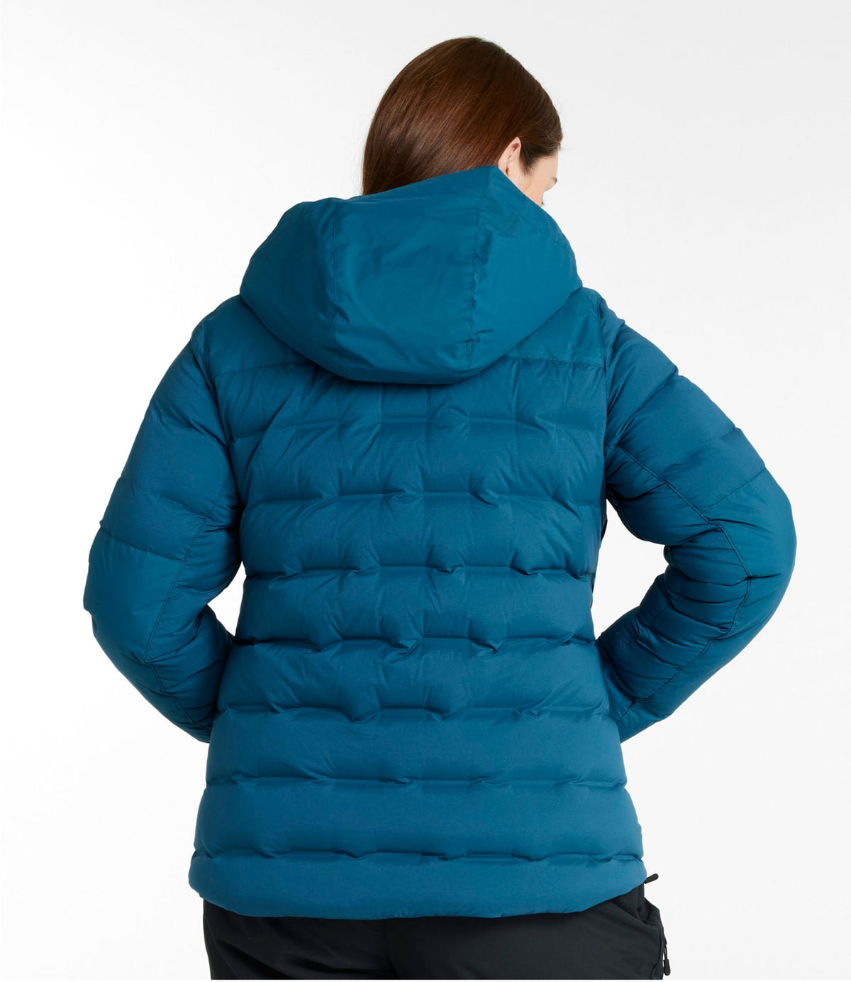 L.L.Bean Women's Wind Challenger Stretch Down Jacket Deepwater Blue