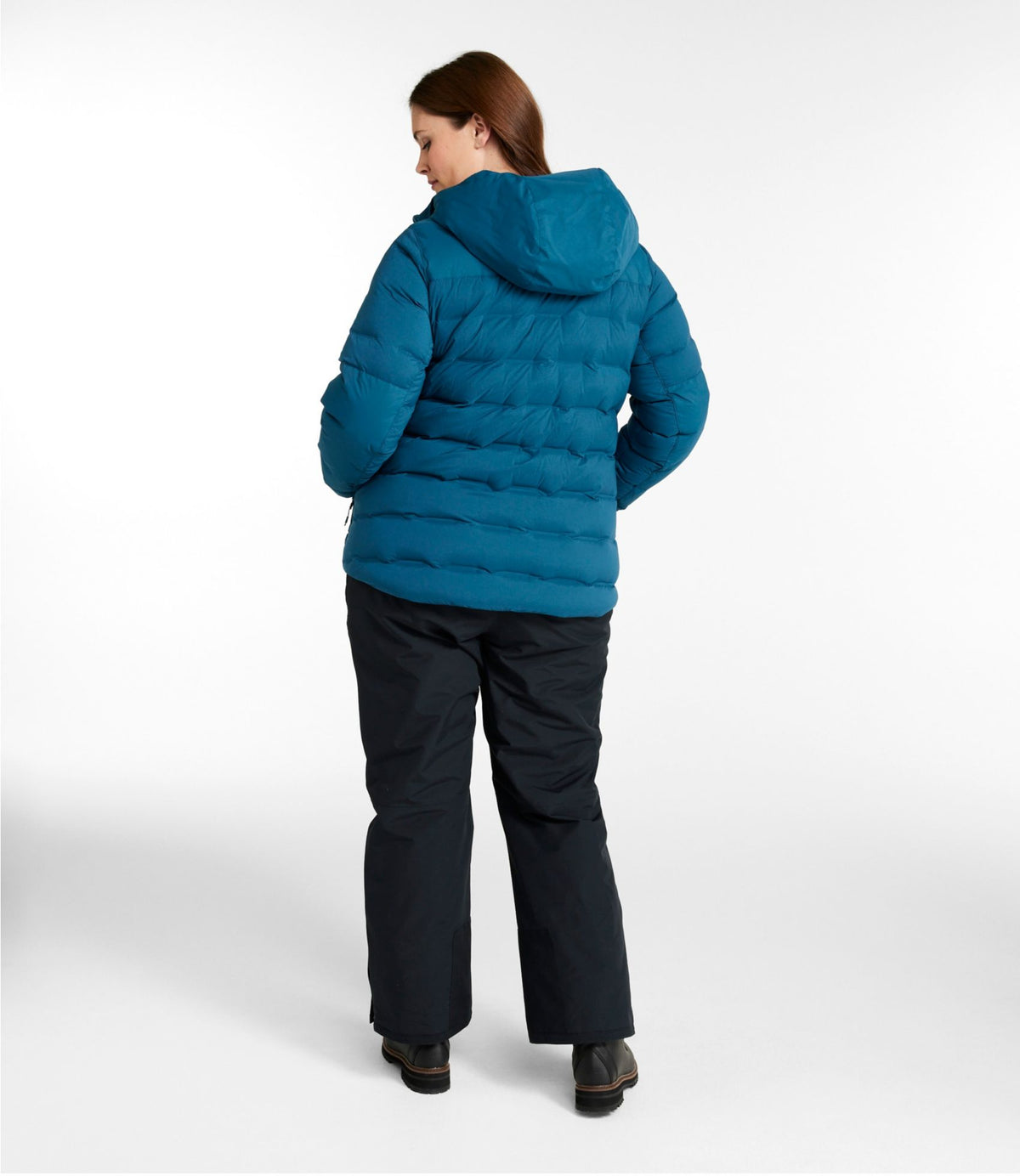 L.L.Bean Women's Wind Challenger Stretch Down Jacket Deepwater Blue