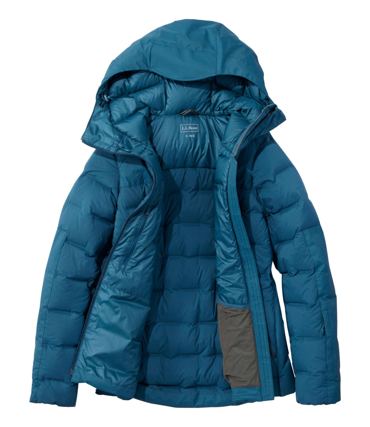 L.L.Bean Women's Wind Challenger Stretch Down Jacket Deepwater Blue