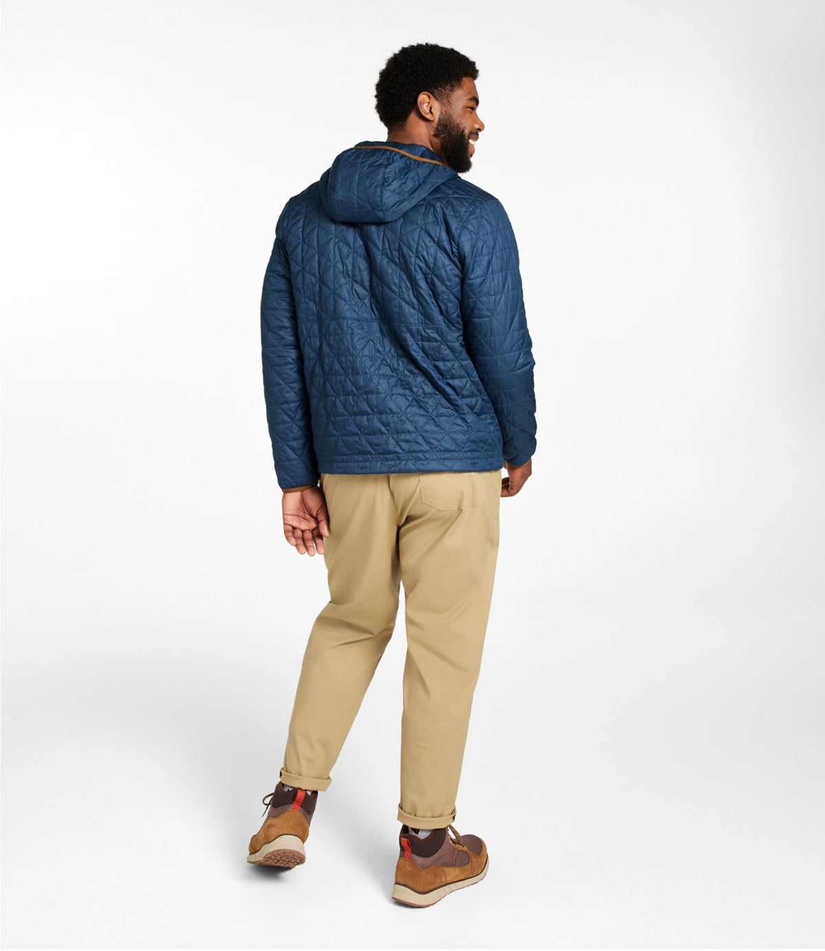 L.L.Bean Men's Katahdin Insulated Hoodie Mariner Blue