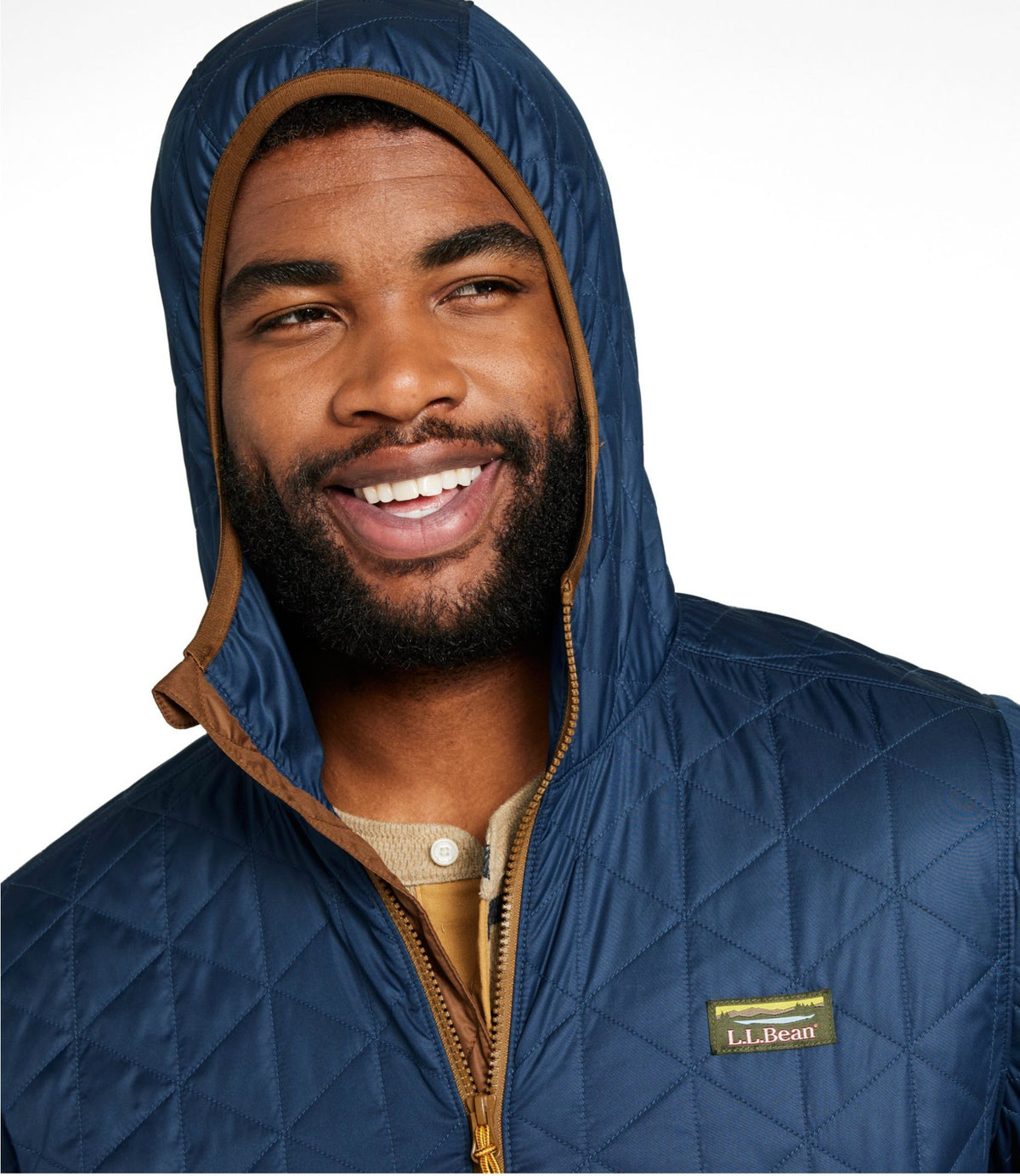 L.L.Bean Men's Katahdin Insulated Hoodie Mariner Blue