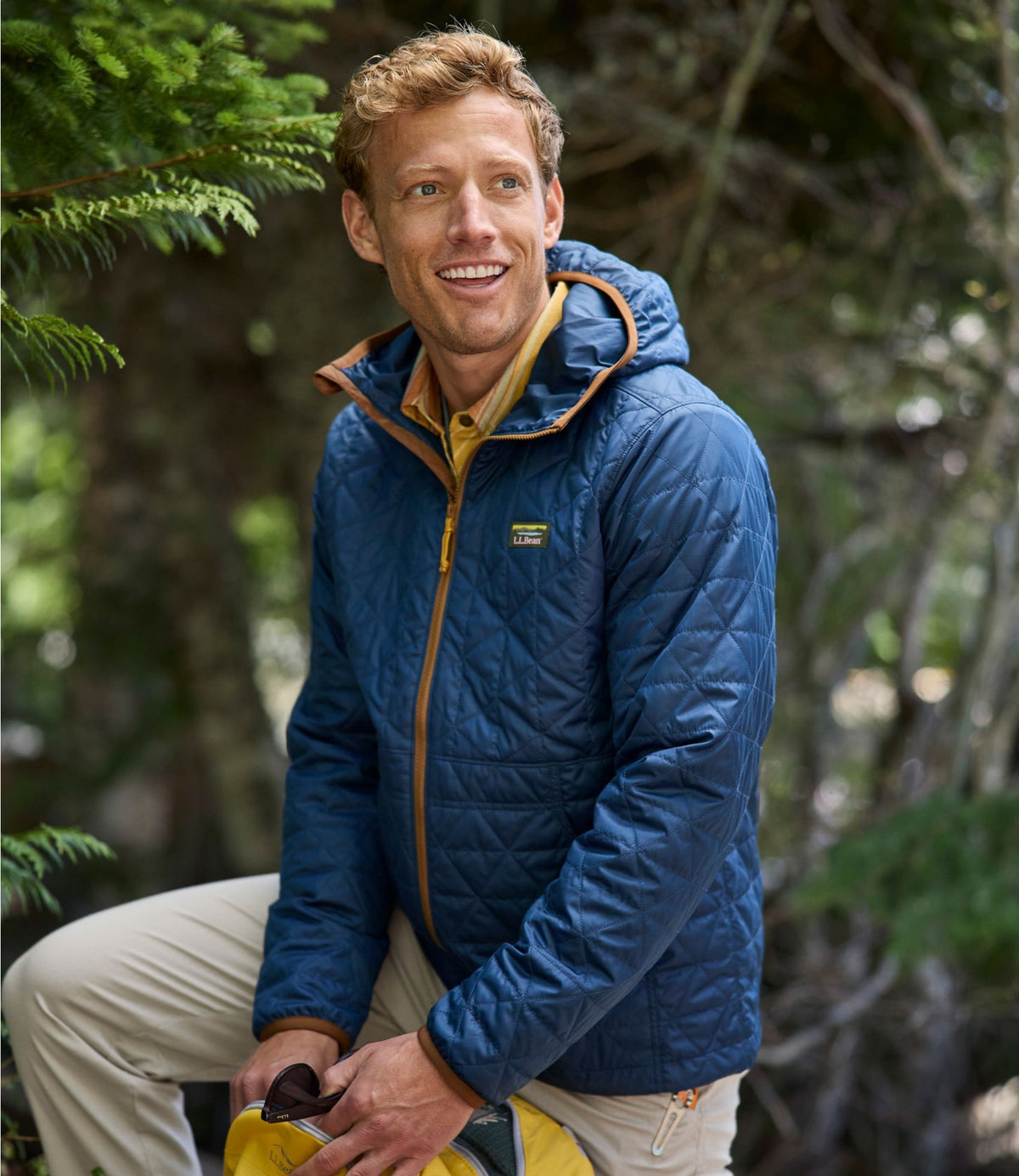 L.L.Bean Men's Katahdin Insulated Hoodie Mariner Blue