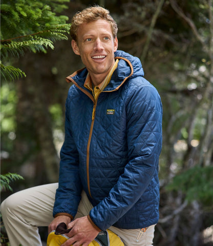 L.L.Bean Men's Katahdin Insulated Hoodie Mariner Blue