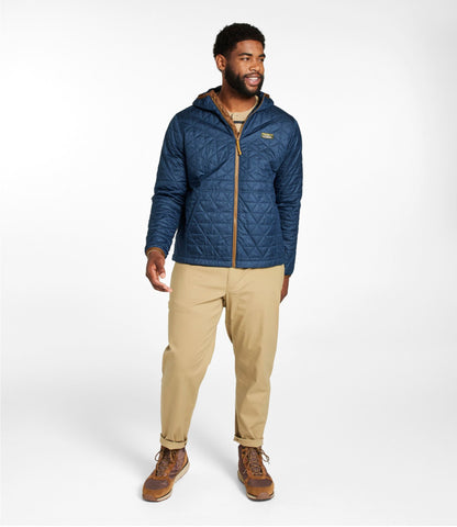 L.L.Bean Men's Katahdin Insulated Hoodie Mariner Blue