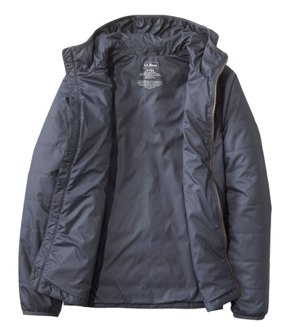 L.L.Bean Men's Mountain Classic Puffer Hooded Jacket Gunmetal Gray