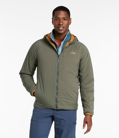 L.L.Bean Men's PrimaLoft Packaway Air Hoodie Dark Loden