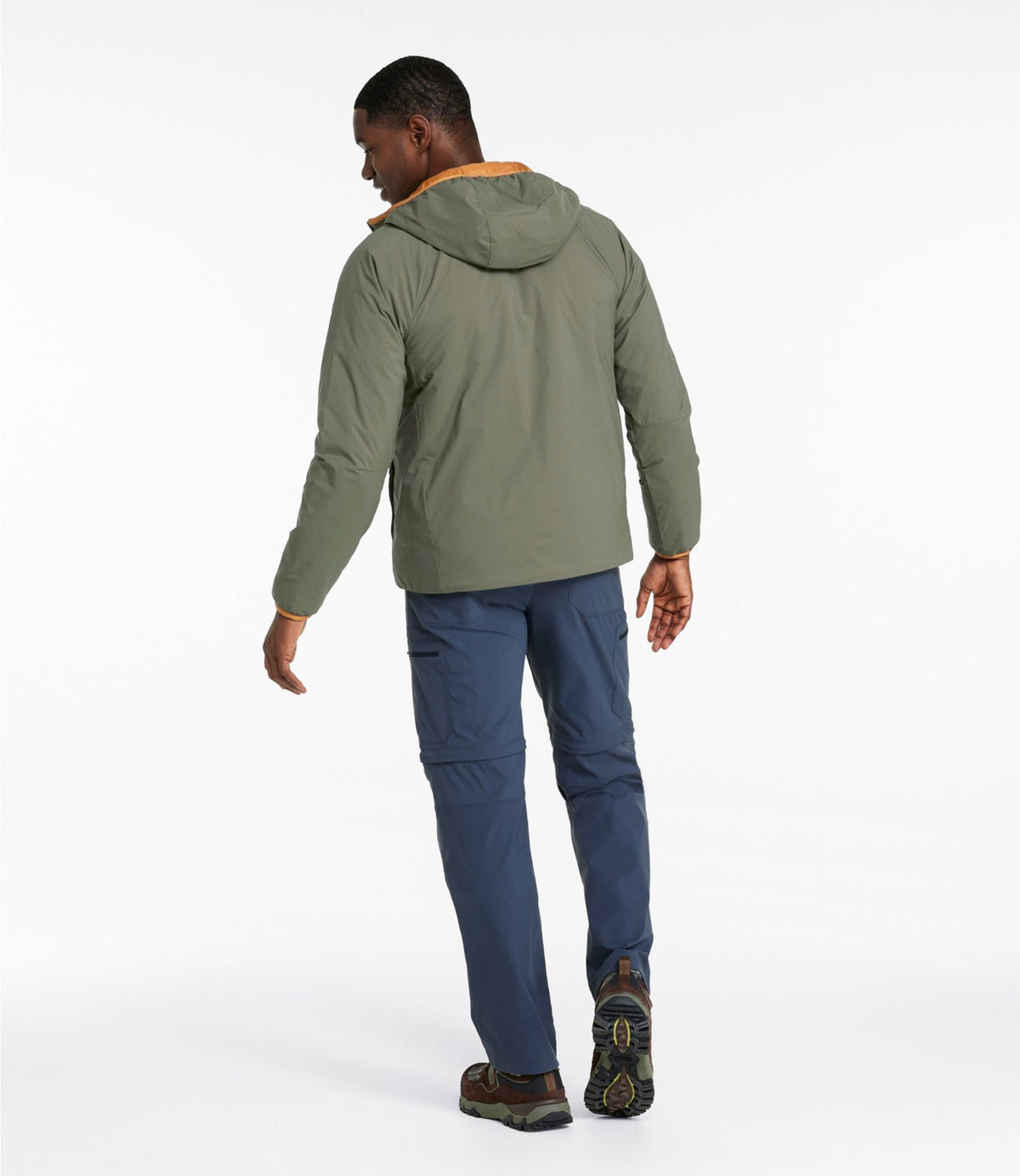 L.L.Bean Men's PrimaLoft Packaway Air Hoodie Dark Loden
