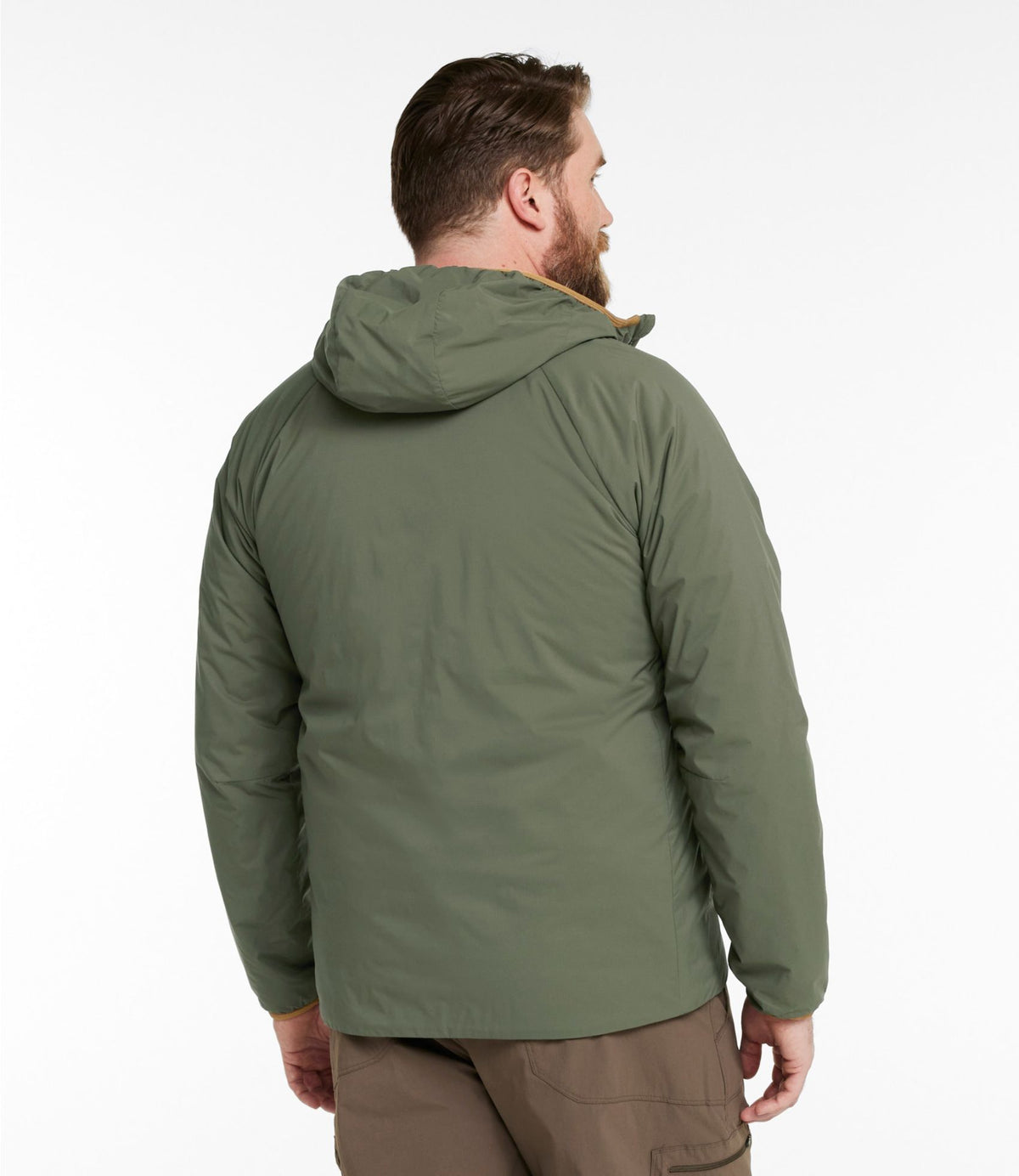 L.L.Bean Men's PrimaLoft Packaway Air Hoodie Dark Loden