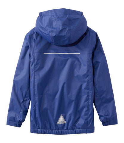 L.L.Bean Kids' Puddle Stomper Rain Jacket, Lined Dark Royal Blue