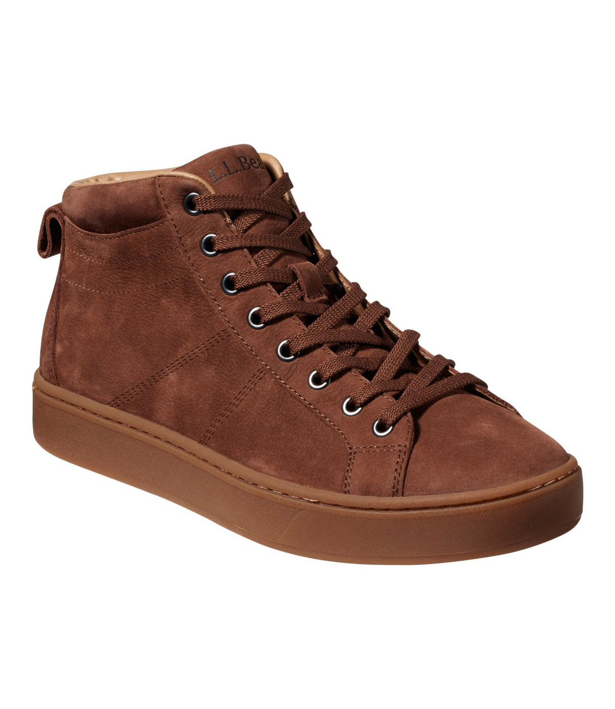 L.L.Bean Men's Eco Bay Chukka Boots, Leather Nut Brown Nubuck