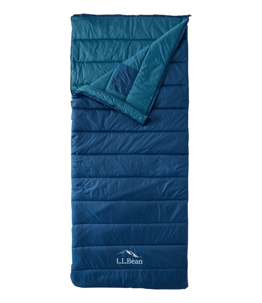 L.L.Bean Adults' L.L.Bean Puffer Sleeping Bag, 40° Dark Marine Blue