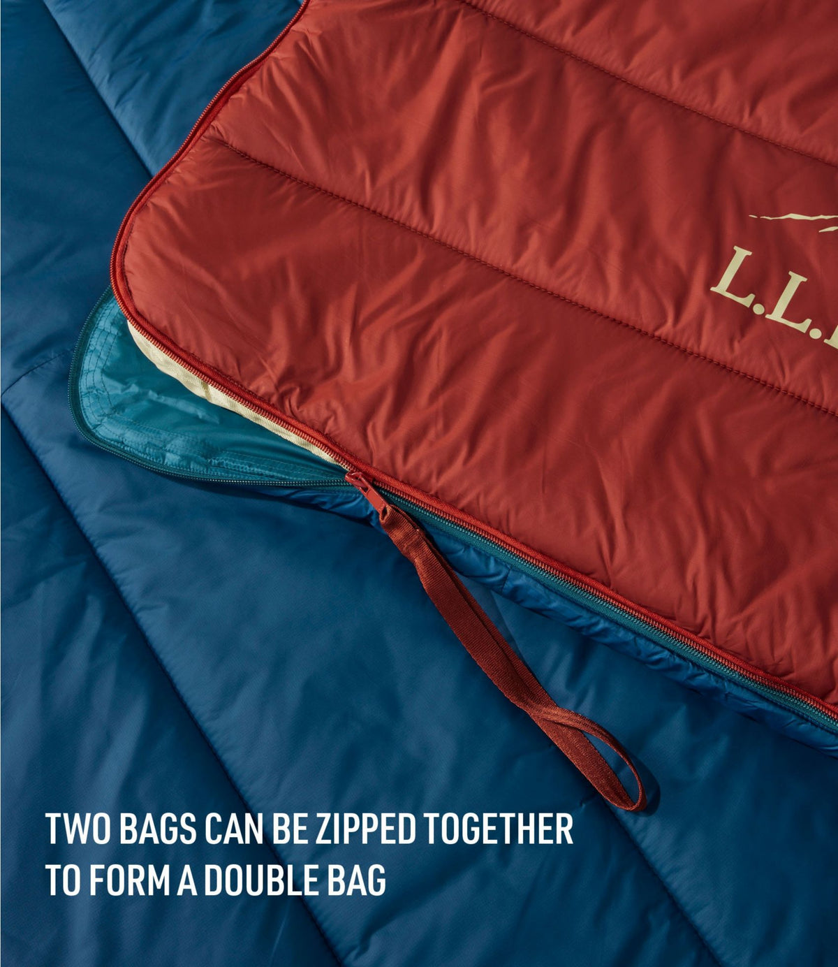 L.L.Bean Adults' L.L.Bean Puffer Sleeping Bag, 40° Dark Marine Blue