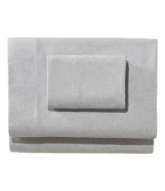 L.L.Bean Ultrasoft Comfort Flannel Sheet Set Heather Gray