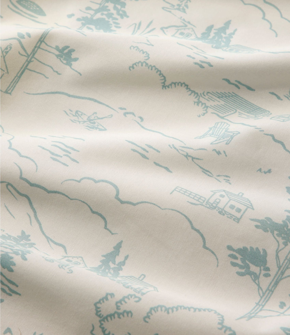 L.L.Bean Lakeside Toile Percale Sheet Collection
