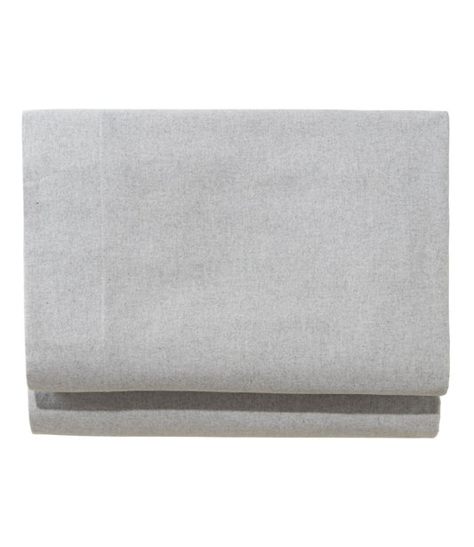 L.L.Bean Ultrasoft Comfort Flannel Sheet, Fitted Heather Gray