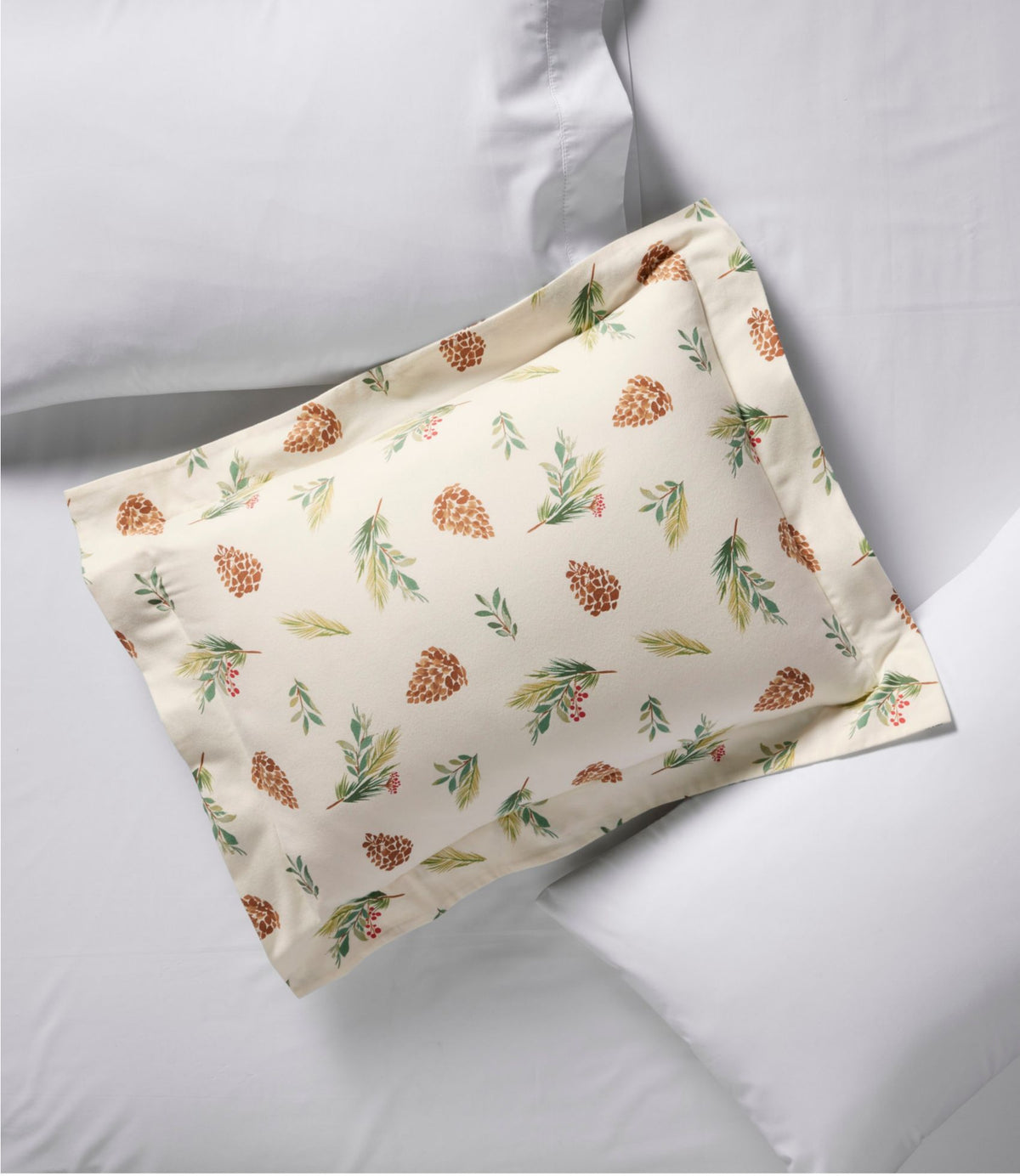 L.L.Bean Evergreen Flannel Comforter Cover Collection Evergreen