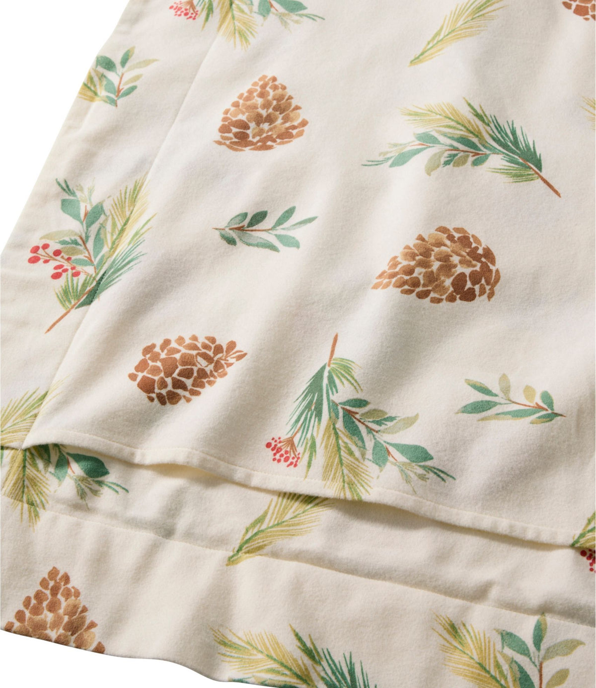 L.L.Bean Evergreen Flannel Comforter Cover Collection Evergreen