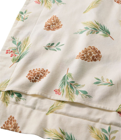 L.L.Bean Evergreen Flannel Comforter Cover Collection Evergreen