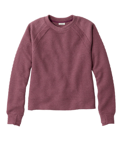 L.L.Bean Women's Ridgeknit Crewneck Pullover Fig