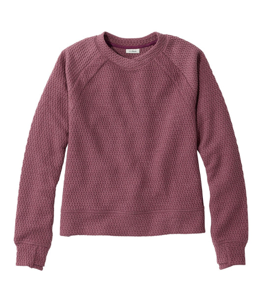 L.L.Bean Women's Ridgeknit Crewneck Pullover Fig