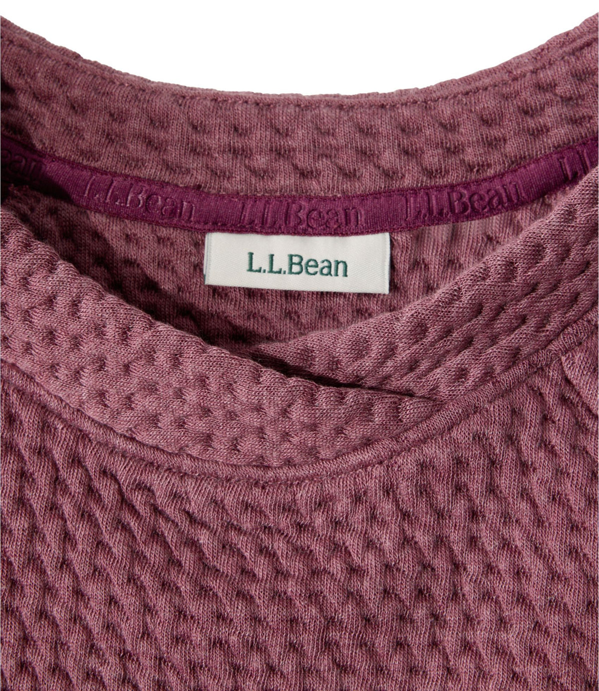 L.L.Bean Women's Ridgeknit Crewneck Pullover Fig