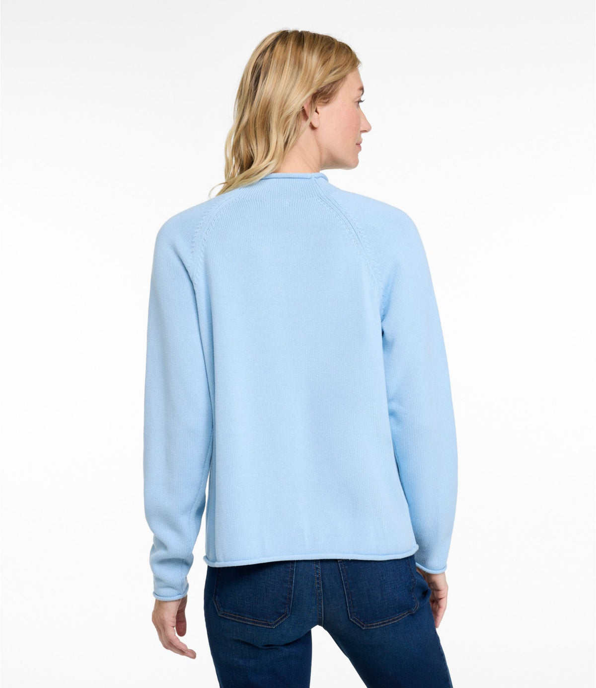 L.L.Bean Women's The Original Double L® Sweater, Novelty Rollneck Bone Heritage Holiday