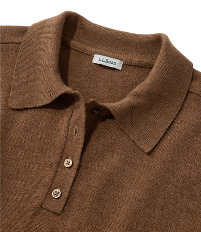 L.L.Bean Women's Essential Merino Wool Sweater, Polo Classic Navy