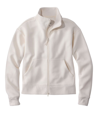 L.L.Bean Women's Multisport Full-Zip Sweatshirt Bone