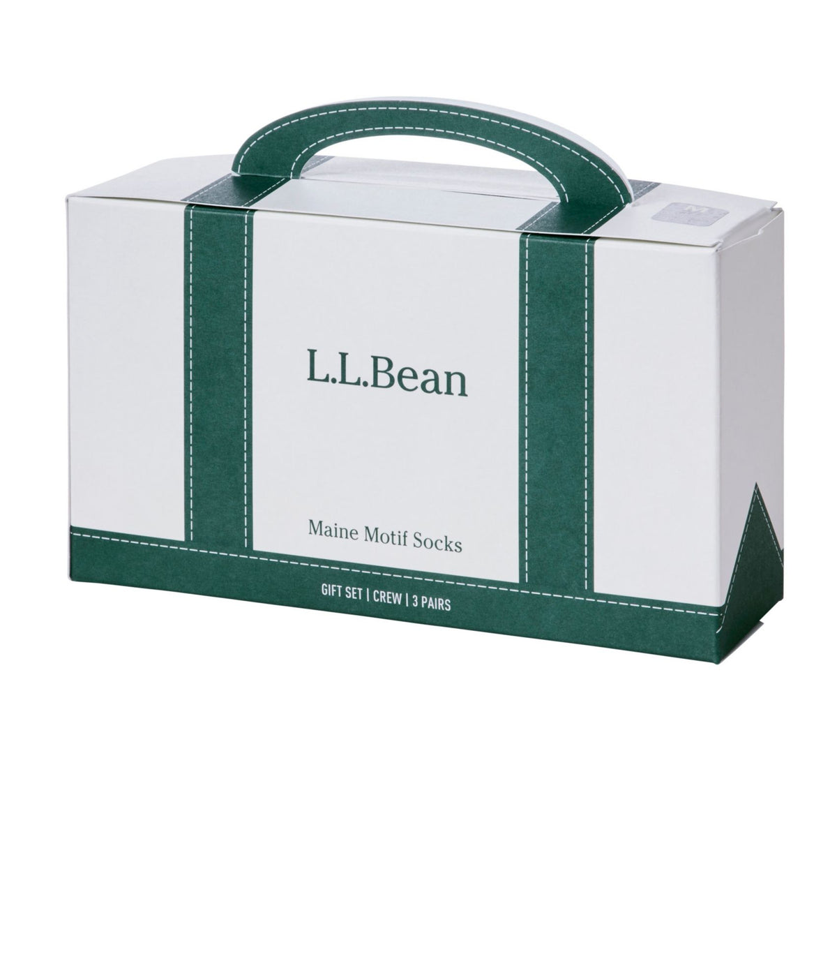 L.L.Bean Adults' L.L.Bean Maine Motif Socks Gift Set, 3-Pack Boat & Totes/Lobsters/Bean Boots