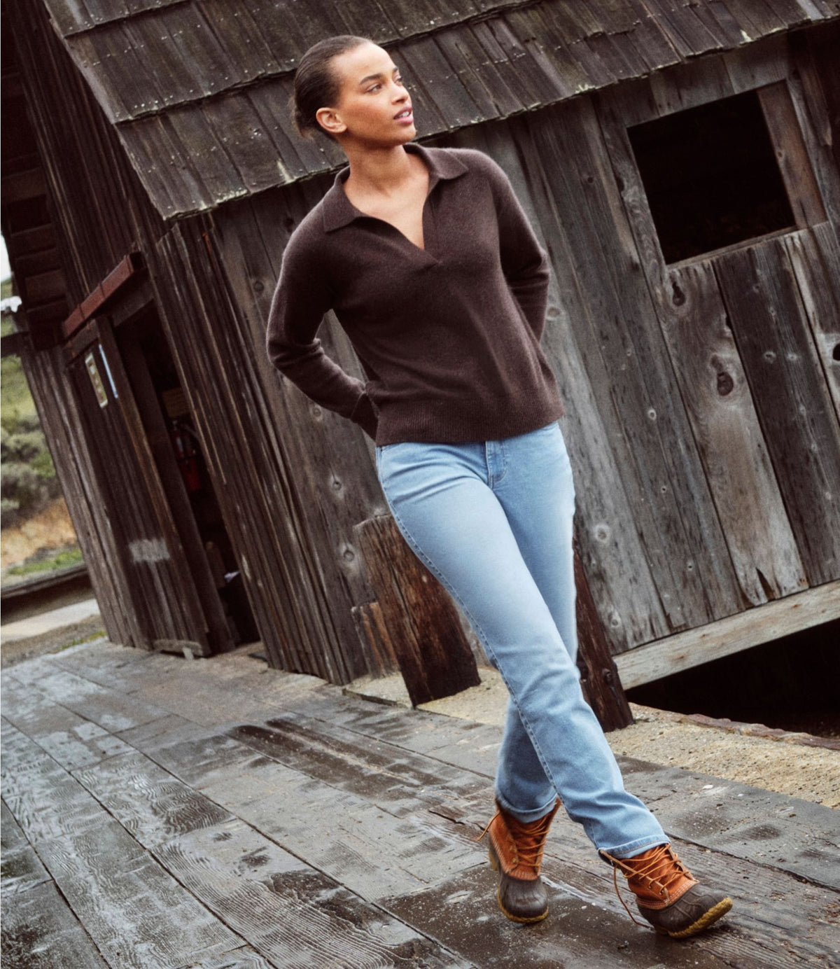 L.L.Bean Women's L.L.Bean Go-Anywhere Jeans, Mid-Rise Ultimate Straight-Leg Deep Mariner Wash