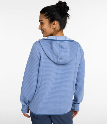 L.L.Bean Women's Airlight Grid Full-Zip Jacket Deep Lake Heather