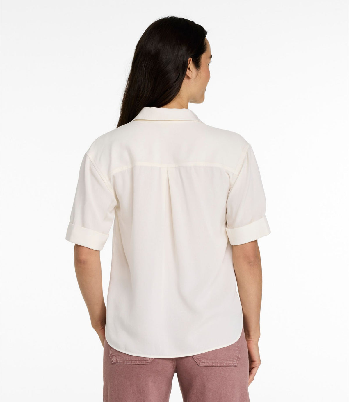 L.L.Bean Women's Soft-Washed Polo Chambray Blue