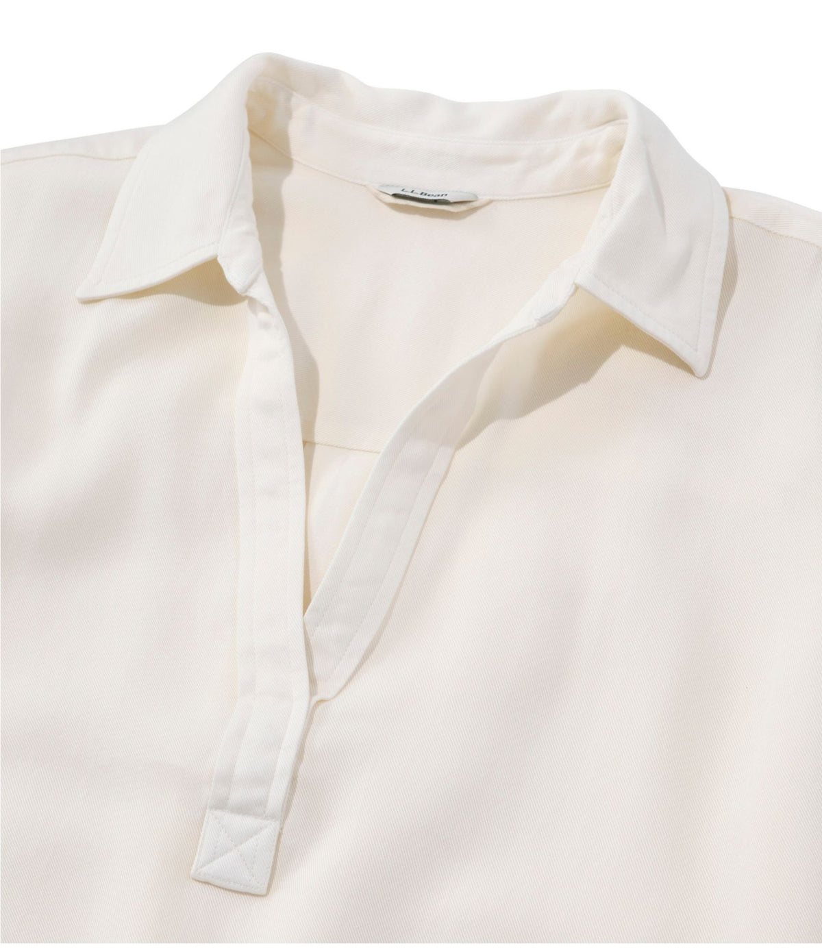 L.L.Bean Women's Soft-Washed Polo Chambray Blue
