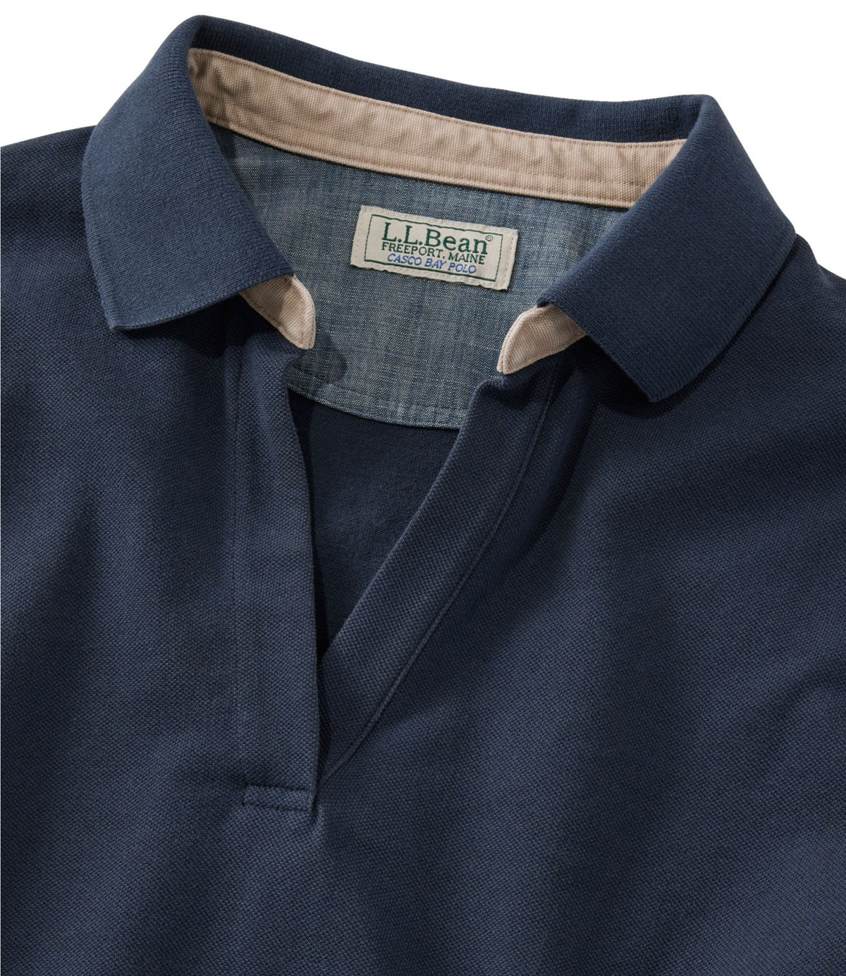 L.L.Bean Women's Casco Bay Polo, Short-Sleeve Carbon Navy