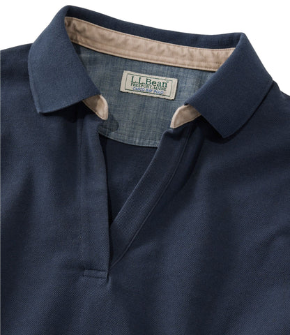 L.L.Bean Women's Casco Bay Polo, Short-Sleeve Carbon Navy