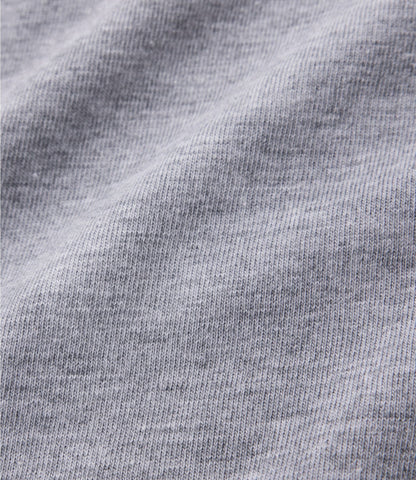 L.L.Bean Women's Mountainside Crewneck Tee, Long-Sleeve Graphic Light Gray Heather Valley Graphic